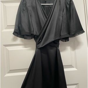 BCBG Satin Wrap Dress